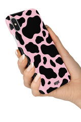 Dusky Pink Cow Print Case
