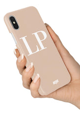 The Classic Initials Case -  Nude