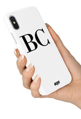 The Classic Initials Case -  Black & White
