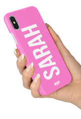 The Personalised Name Case - Statement Pink Edition