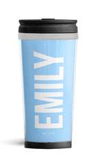 Personalised Travel Mug - Baby Blue Edition