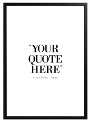 Personalised Quote Print - Custom Quote