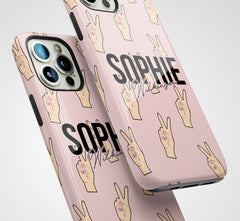 The Personalised Girl Power Case - Dusky Pink Edition