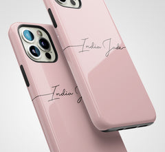 The Personalised Handwritten Case - Dusky Pink Edition