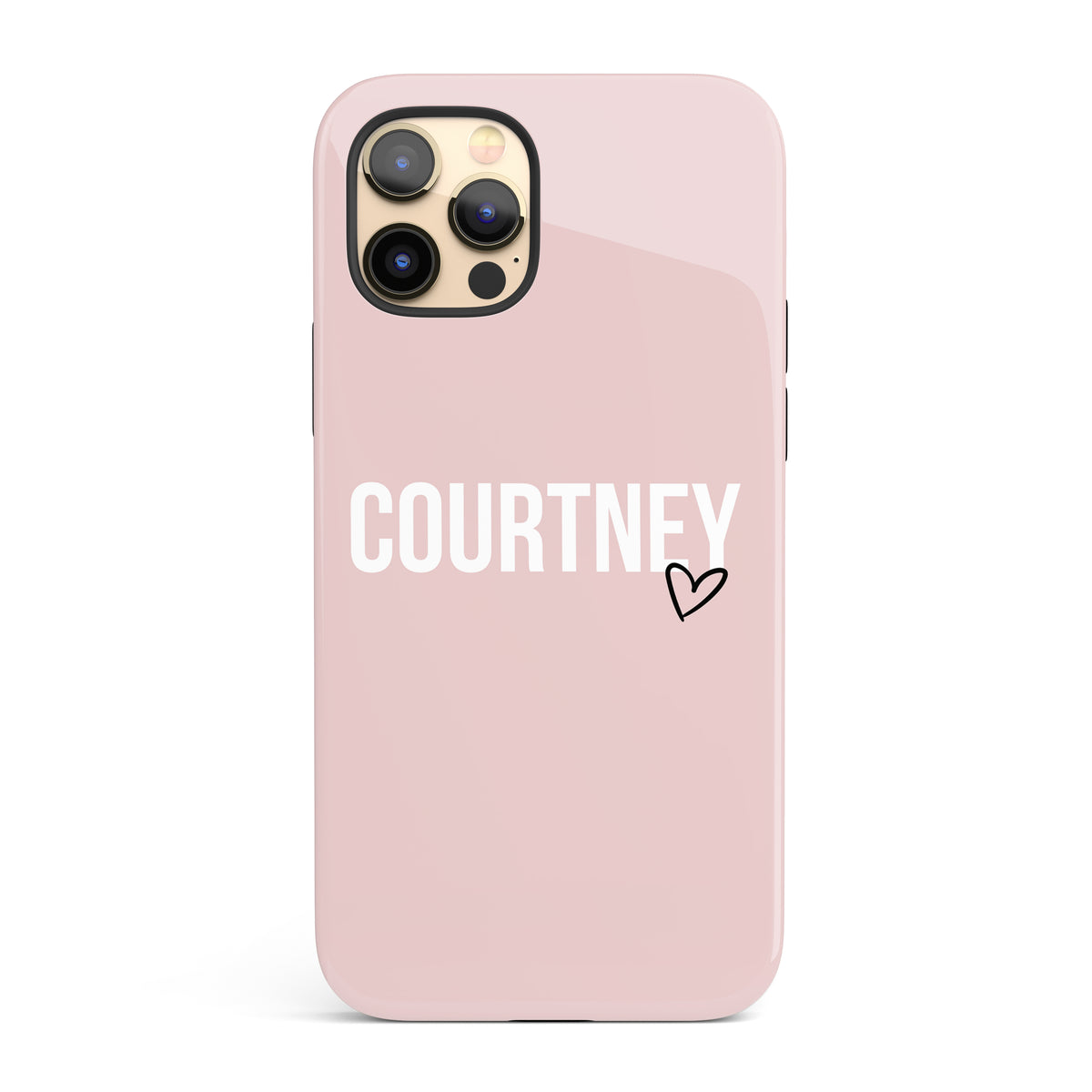 The Personalised Heart Case - Dusky Pink Edition