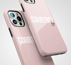 The Personalised Heart Case - Dusky Pink Edition