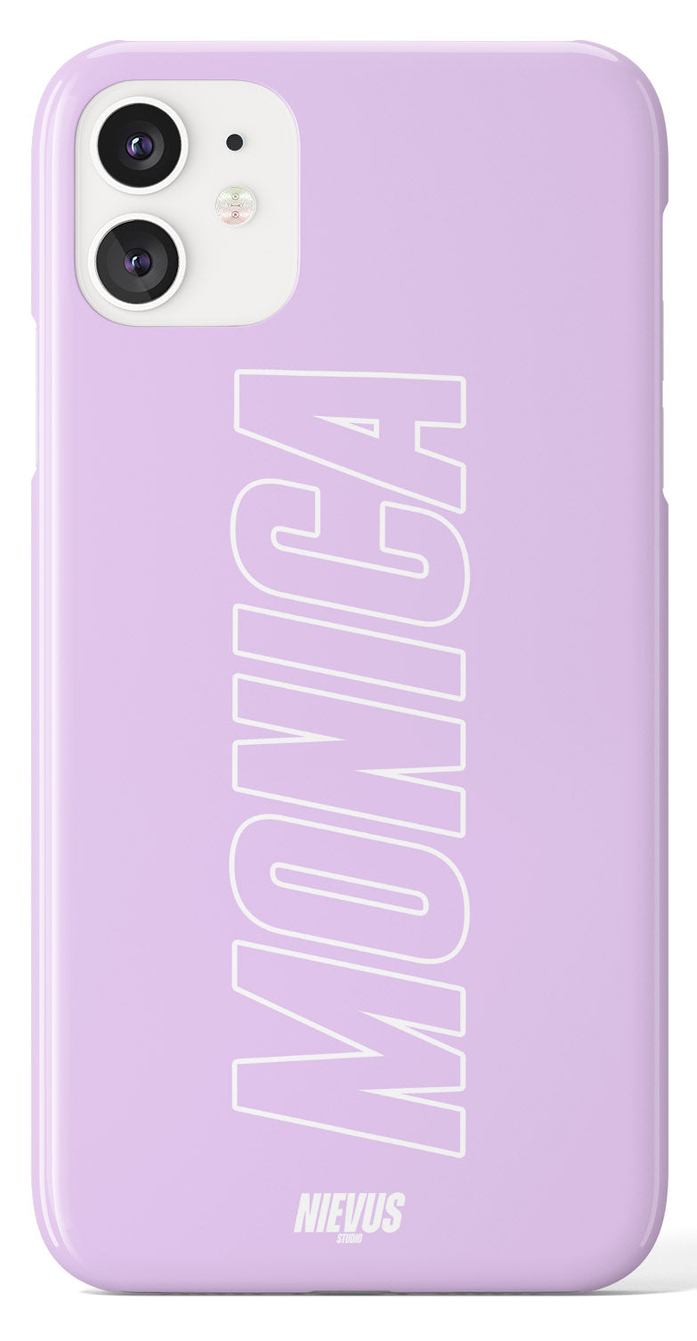 The Personalised Outline Case - Lilac Edition