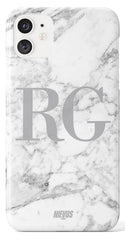 The Personalised Initials Mid Marble Case