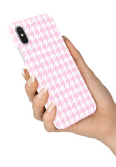 Pink Houndstooth Case