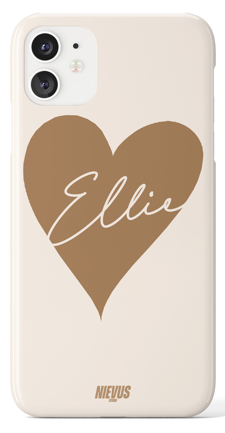 The Personalised Nude Heart Case