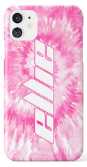 The Personalised Pink Tie Dye Case