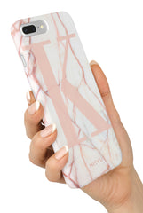 The Personalised Initial Marble Case | Pink Edition