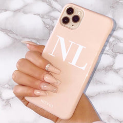 The Classic Initials Case -  Nude