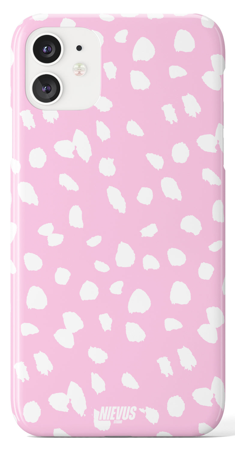 Pink Dalmatian Print Case