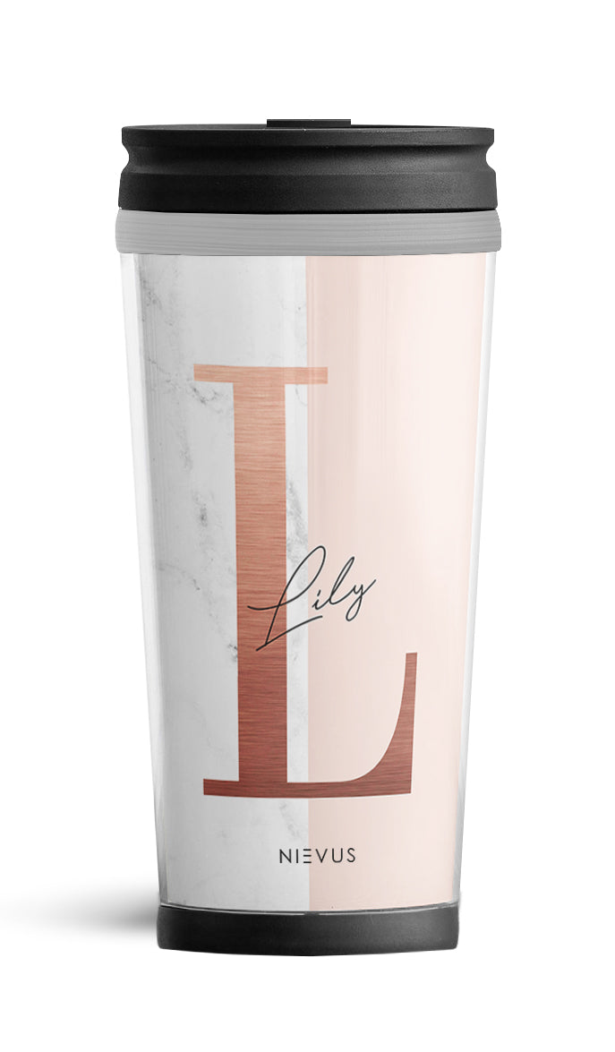 Personalised Travel Mug - Rose Gold Edition