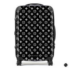 The Personalised Monogram Suitcase - Black Edition