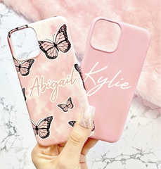 The Personalised Pink Butterfly Case