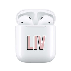Dusky Pink Shadow - Personalised Wireless Earphones / Pods