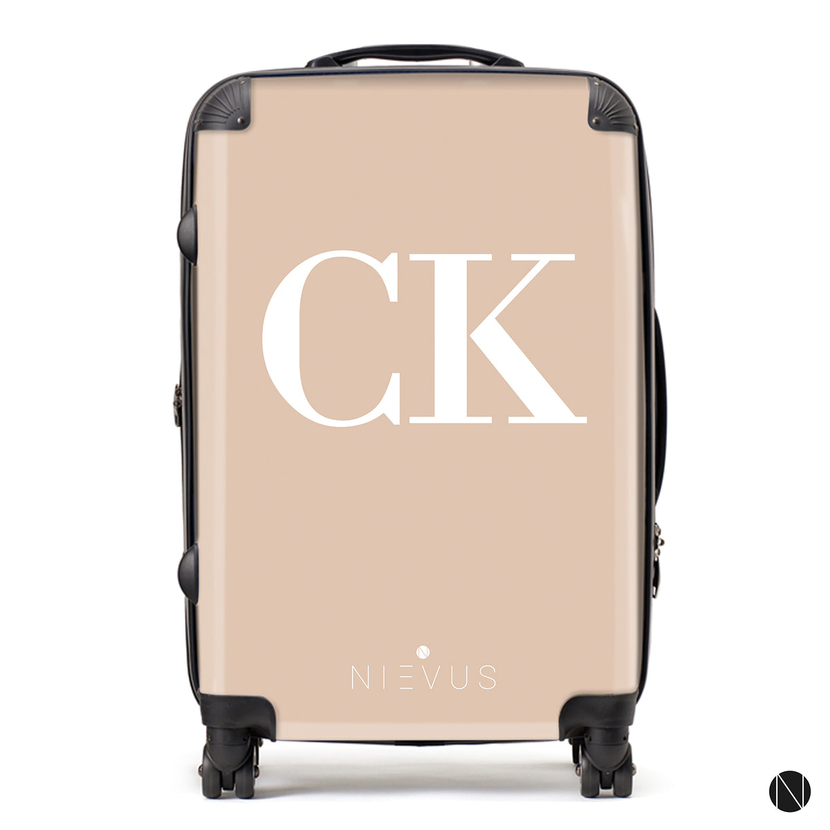 The Personalised Initials Suitcase - Nude Edition